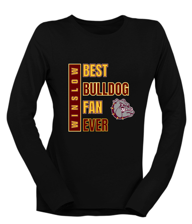 Winslow Bulldogs Best Bulldog Fan Women's Premium LS T-Shirt
