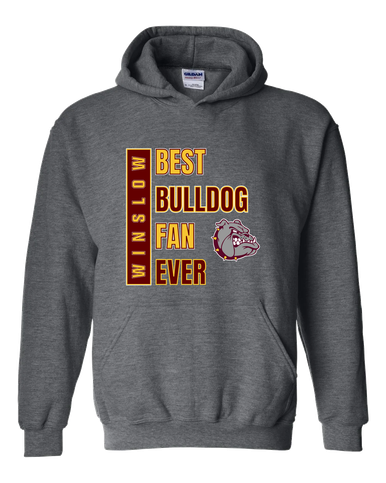Winslow Bulldogs Best Bulldog Fan Men's Hoodie