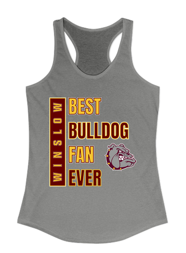Winslow Bulldogs Best Bulldog Fan Women's Tank Top