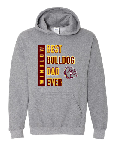Winslow Bulldogs Best Bulldog Dad Men's Hoodie