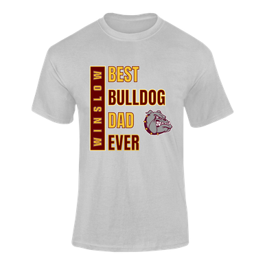 Winslow Bulldogs Best Bulldog Dad Men's SS T-Shirt