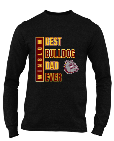 Winslow Bulldogs Best Bulldog Dad Men's Premium LS T-Shirt