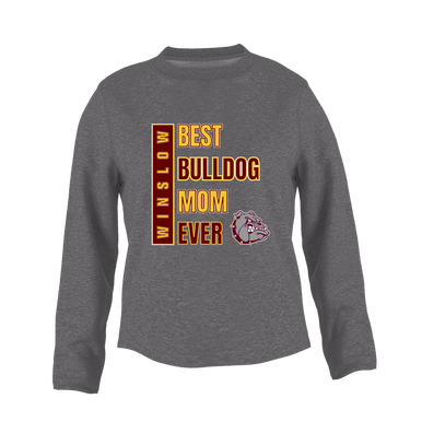 Winslow Bulldogs Best Bulldog Mom Women's Sweatshirt