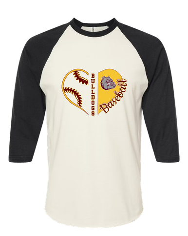 Winslow Bulldogs Heart Baseball Women's Baseball T-Shirt