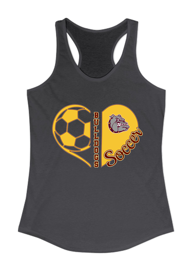 Winslow Bulldogs Heart Soccer Women's Tank Top