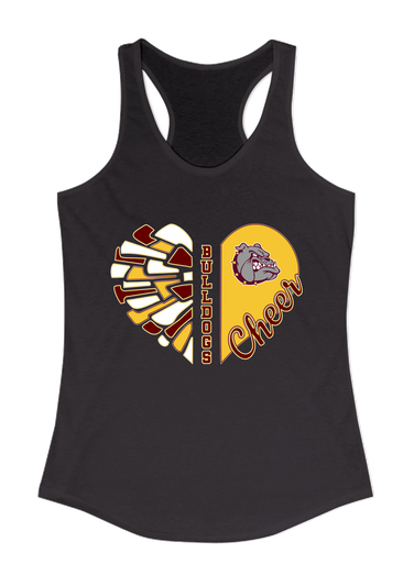 Winslow Bulldogs Heart Cheer Women's Tank Top