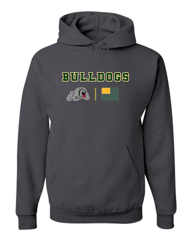 Whitefish Bulldogs Team Colors Flag Men's Premium Hoodie