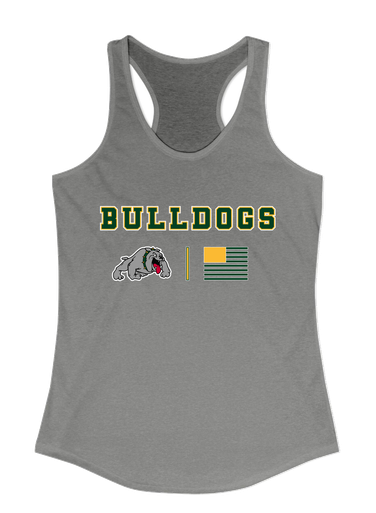 Whitefish Bulldogs Team Colors Flag Women's Tank Top