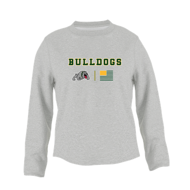 Whitefish Bulldogs Team Colors Flag Women's Sweatshirt