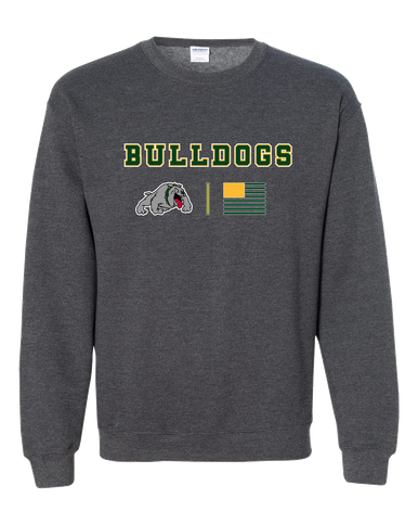 Whitefish Bulldogs Team Colors Flag Men's Sweatshirt