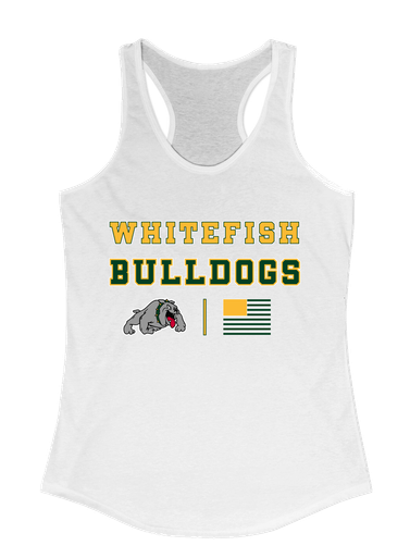 Whitefish Bulldogs Spirit Flag Women's Tank Top