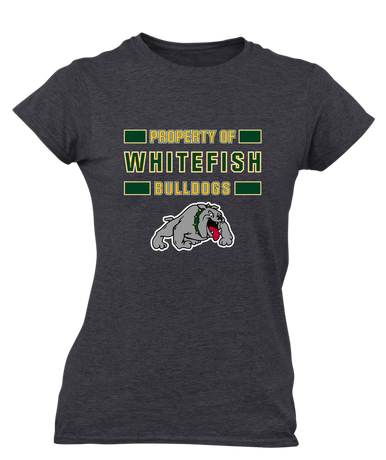 Whitefish Bulldogs Property Of Women's Premium SS T-Shirt