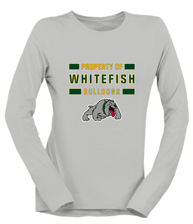 Whitefish Bulldogs Property Of Women's Premium LS T-Shirt