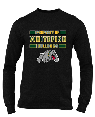 Whitefish Bulldogs Property Of Men's LS T-Shirt