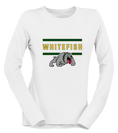 Whitefish Bulldogs Mascot #4 Women's Premium LS T-Shirt