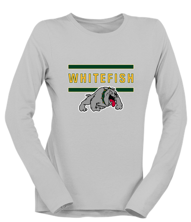 Whitefish Bulldogs Mascot #4 Women's LS T-Shirt