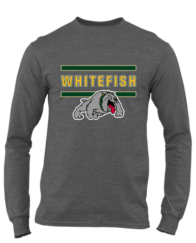 Whitefish Bulldogs Mascot #4 Men's LS T-Shirt