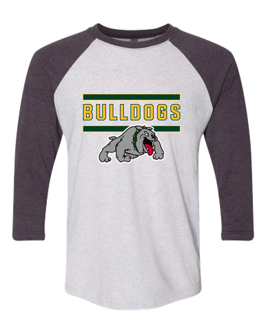 Whitefish Bulldogs Mascot #5 Women's Baseball T-Shirt
