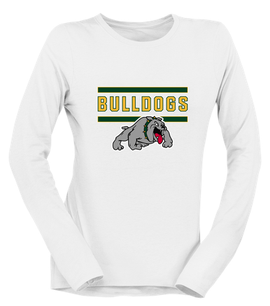 Whitefish Bulldogs Mascot #5 Women's LS T-Shirt