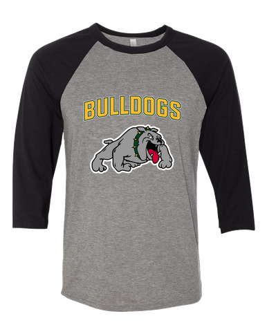 Whitefish Bulldogs Mascot #6 Women's Baseball T-Shirt