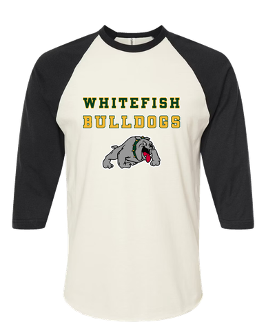 Whitefish Bulldogs Spirit Women's Baseball T-Shirt