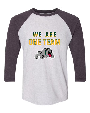 Whitefish Bulldogs We Are One Team Women's Baseball T-Shirt