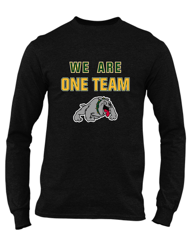 Whitefish Bulldogs We Are One Team Men's LS T-Shirt
