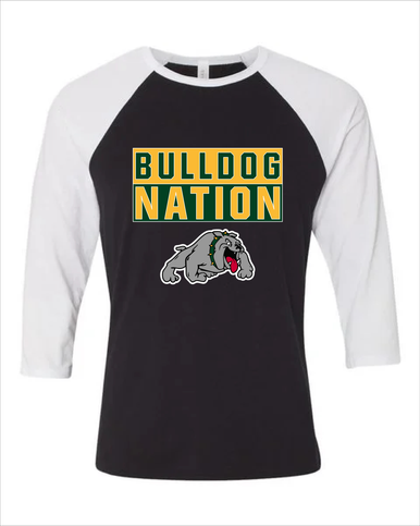Whitefish Bulldogs Nation #1 Women's Baseball T-Shirt