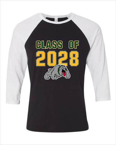 Whitefish Bulldogs Class of 2028 Men's Baseball T-Shirt