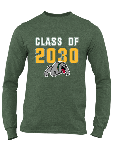 Whitefish Bulldogs Class of 2030 Men's LS T-Shirt