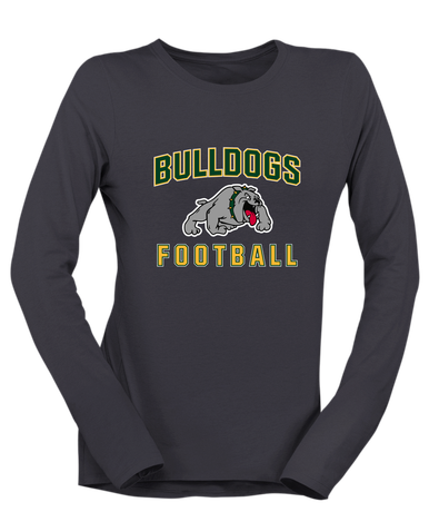 Whitefish Bulldogs Football #1 Women's LS T-Shirt