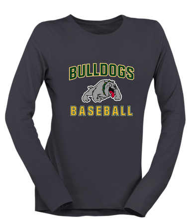 Whitefish Bulldogs Baseball #1 Women's Premium LS T-Shirt