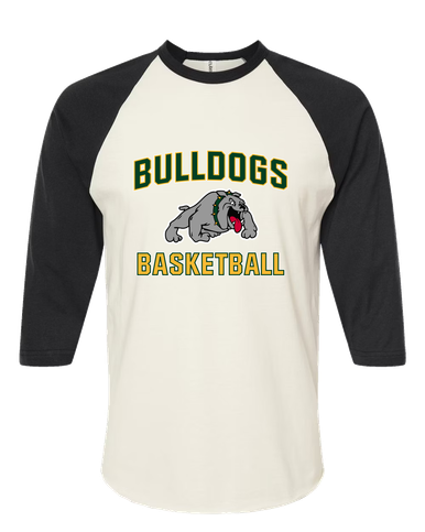 Whitefish Bulldogs Basketball #1 Men's Baseball T-Shirt