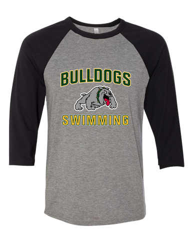 Whitefish Bulldogs Swimming Women's Baseball T-Shirt