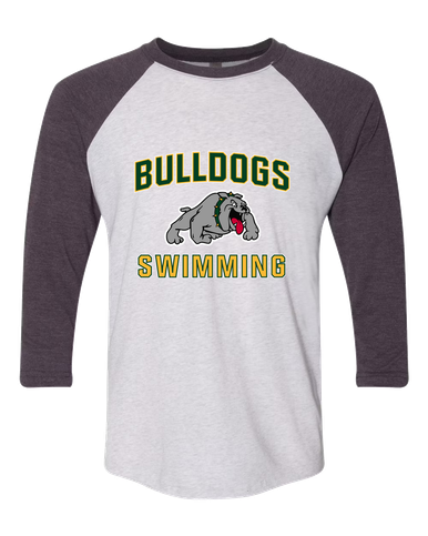 Whitefish Bulldogs Swimming Men's Baseball T-Shirt