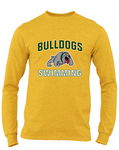 Whitefish Bulldogs Swimming Men's LS T-Shirt