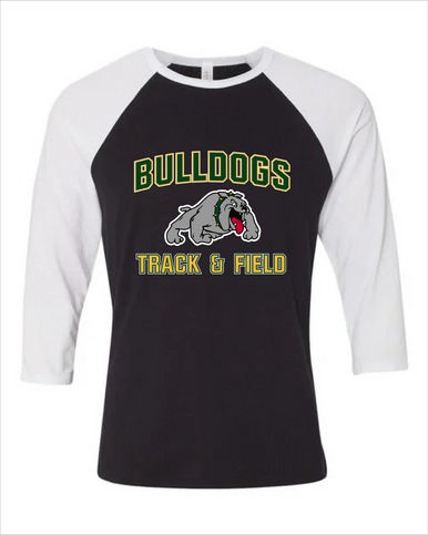 Whitefish Bulldogs Track & Field Women's Baseball T-Shirt