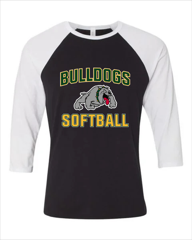 Whitefish Bulldogs Softball #1 Women's Baseball T-Shirt