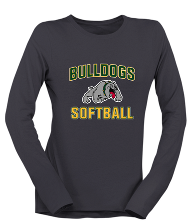 Whitefish Bulldogs Softball #1 Women's Premium LS T-Shirt