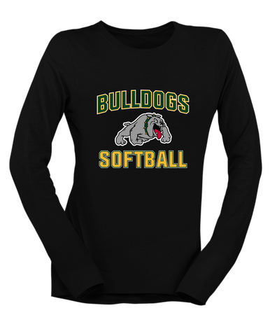 Whitefish Bulldogs Softball #1 Women's LS T-Shirt