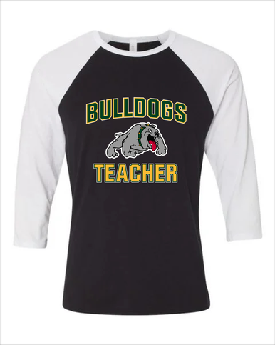 Whitefish Bulldogs Teacher Men's Baseball T-Shirt