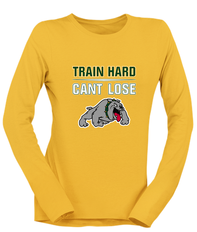 Whitefish Bulldogs Train Hard, Can't Lose Women's LS T-Shirt