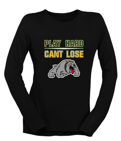 Whitefish Bulldogs Play Hard, Can't Lose Women's LS T-Shirt
