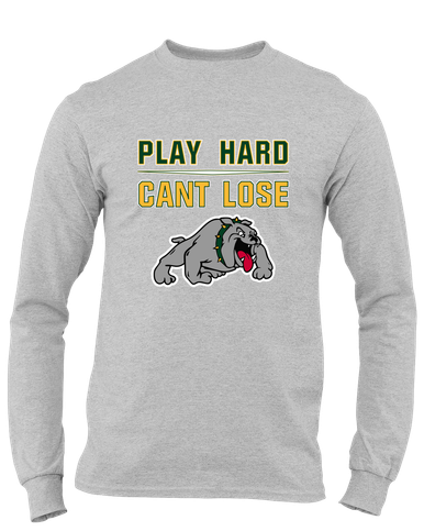 Whitefish Bulldogs Play Hard, Can't Lose Men's LS T-Shirt