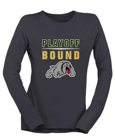 Whitefish Bulldogs Playoff Bound Women's LS T-Shirt