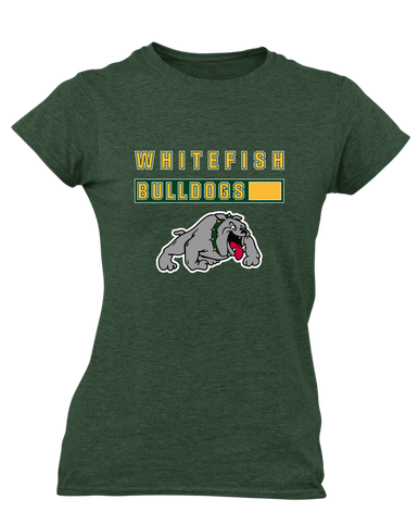 Whitefish Bulldogs Mascot #7 Women's SS T-Shirt