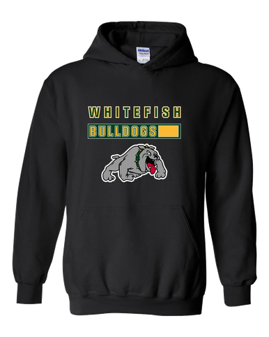 Whitefish Bulldogs Mascot #7 Men's Hoodie