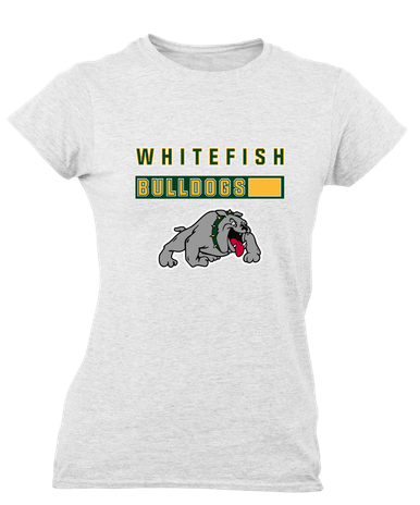 Whitefish Bulldogs Mascot #7 Women's Premium SS T-Shirt
