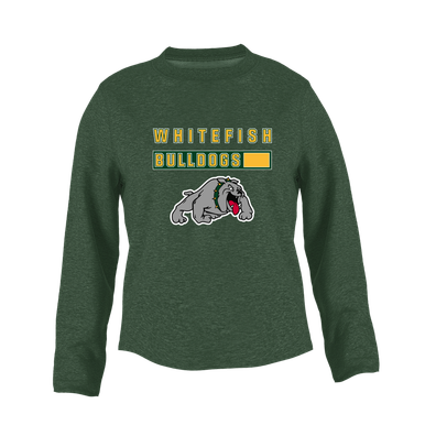 Whitefish Bulldogs Mascot #7 Women's Sweatshirt