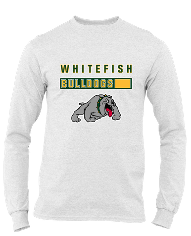 Whitefish Bulldogs Mascot #7 Men's Premium LS T-Shirt